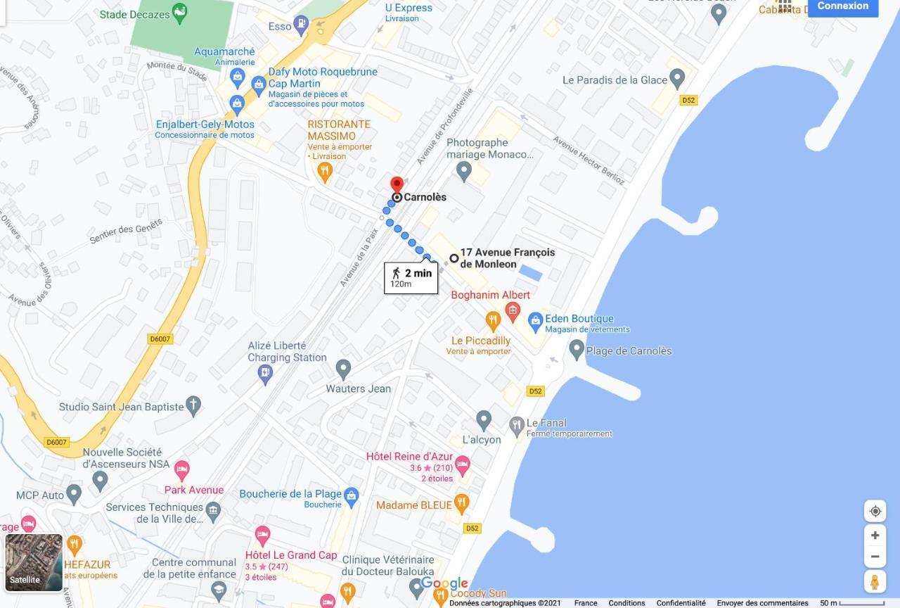 Chaleureux Studio, 200M De La Plage, Parking, Wifi Roquebrune-Cap-Martin Bagian luar foto